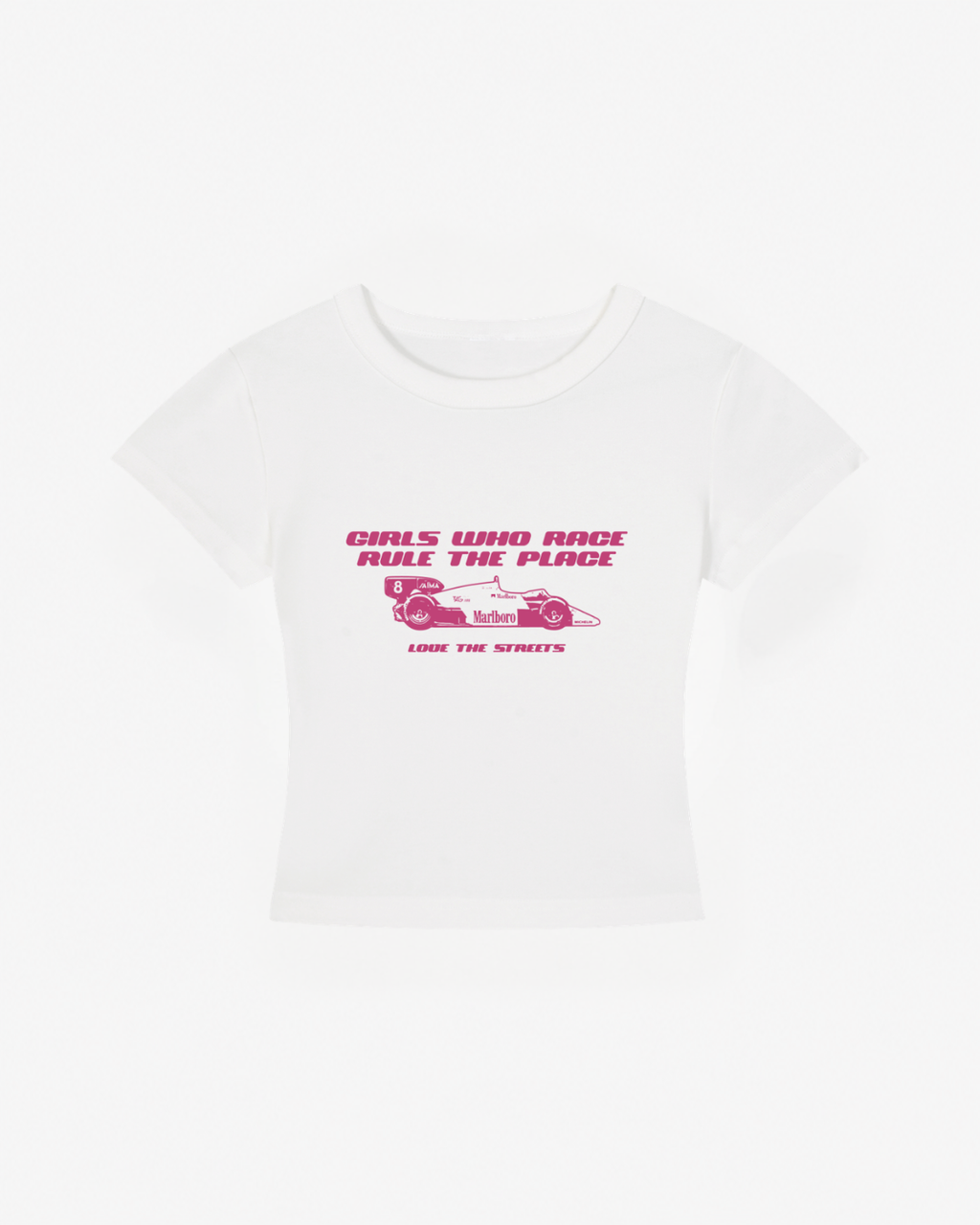 Girls Who Race Rule Place Cropped Tee