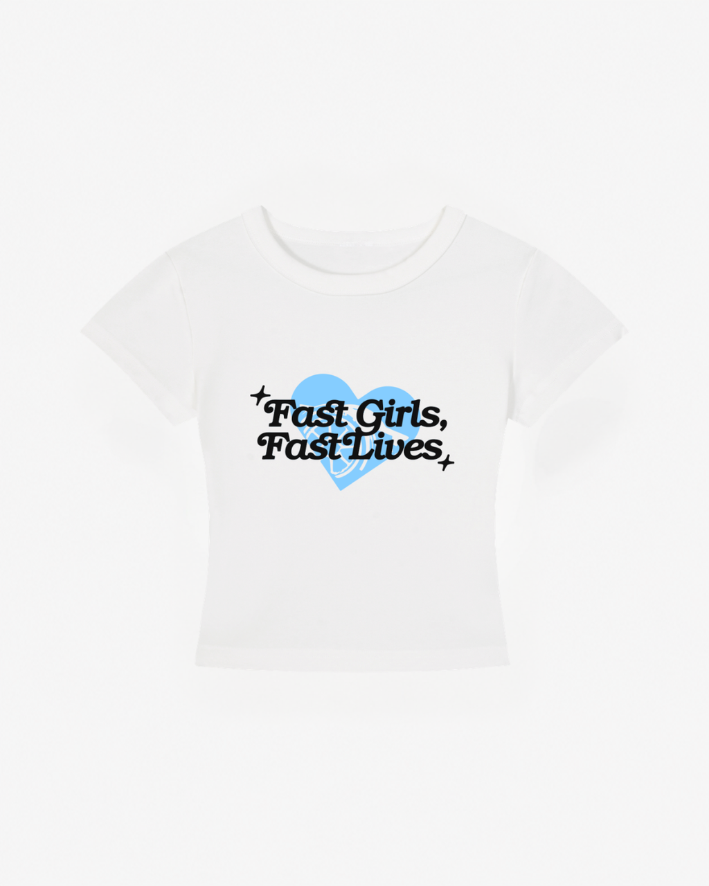 Fast Girls Fast Lives Cropped Tee